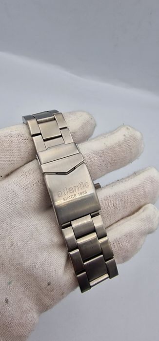 Atlantic Timeroy CS Chrono - Black - szafir, bransoleta - Swiss Made