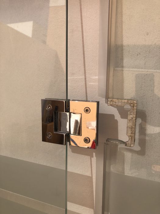 Resguardo de Banheira - Vidro Temperado + Inox Brilhante  -VENDA FLASH