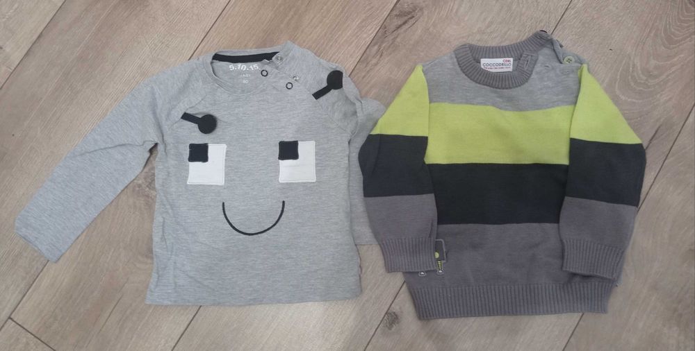 Sweter i bluzka z długim rękawem