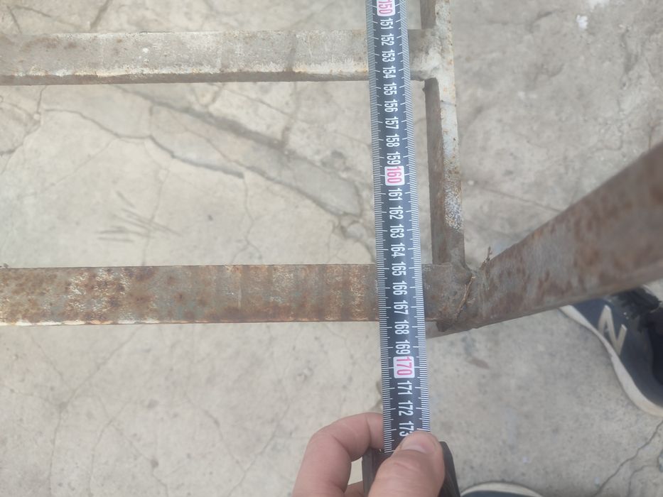 Ліжко каркас міцне метал, розмір 170 на  60, висота 80 до бильця