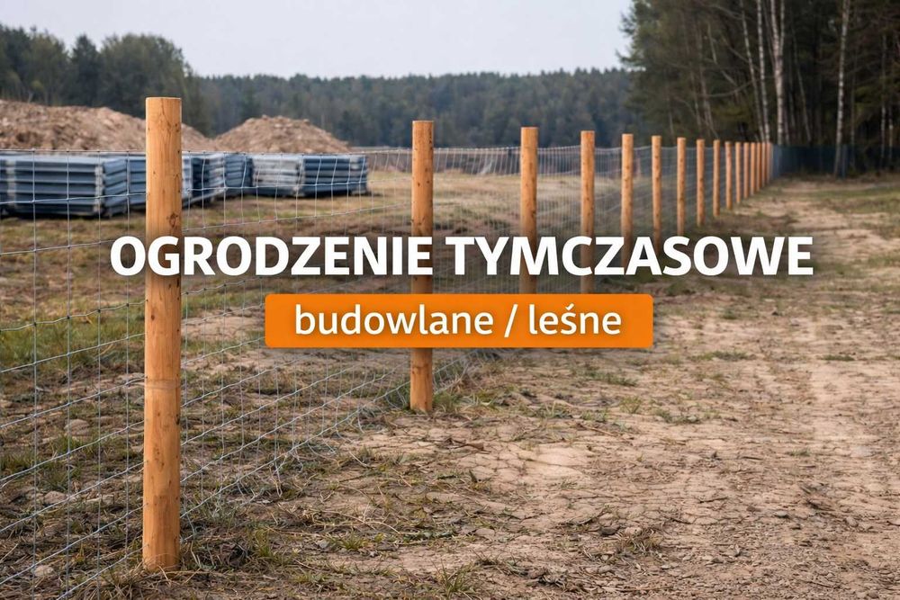 Ogrodzenie Budowlane Tymczasowe Zestaw ogrodzeniowy na 50mb Palisada