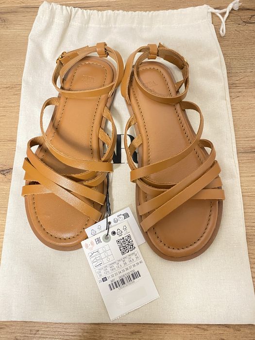 Шкіряні босоніжки Zara 30 р.