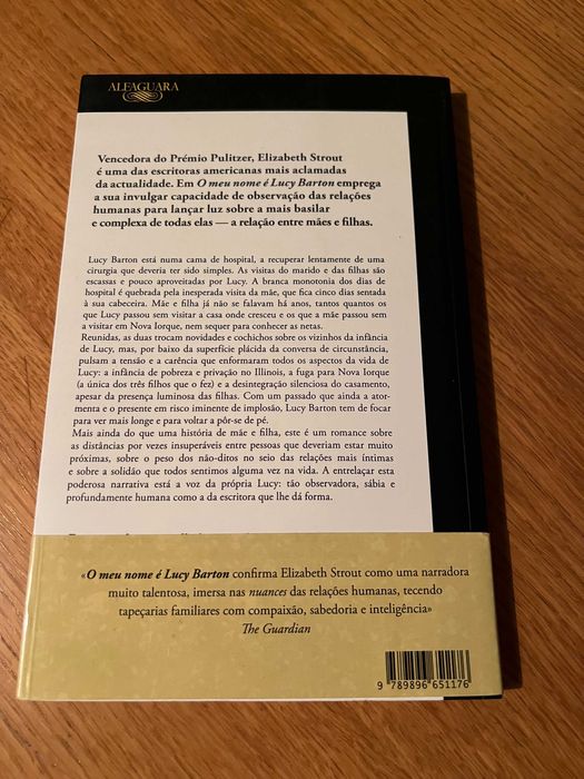 O meu nome é Lucy Barton     ELIZABETH STROUT