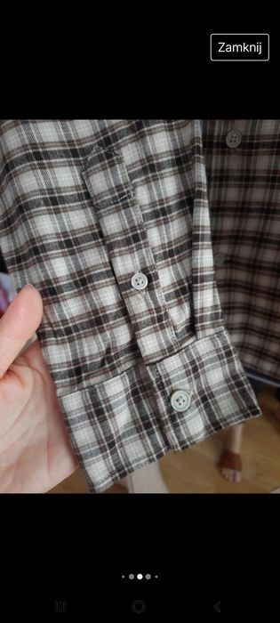 Koszula męska w kratkę L/Xl H&M