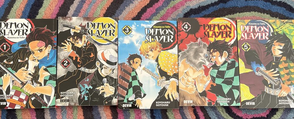 Mangás Damon Slayer (Vol. 1-5)