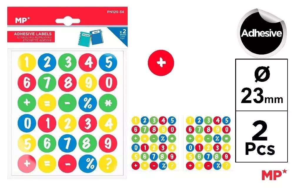 Naklejki Cyferki 2 Arkusze. Nowy Produkt