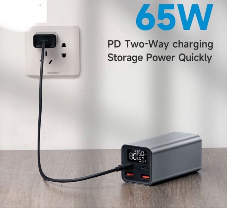 Powerbank all powers 65w banco de energia