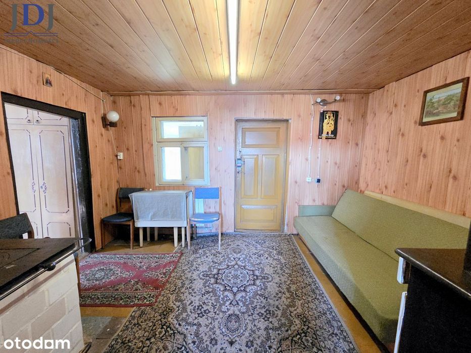 Dom drewniany 80 m2. Działka 38 ar. Wojsławice