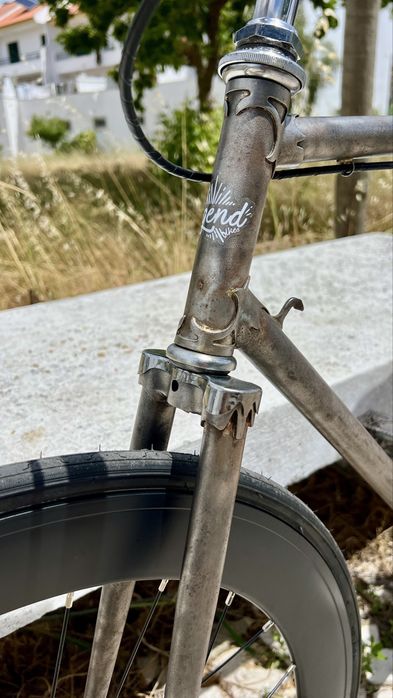 Bicicleta fixie single speed ciclismo raw finish