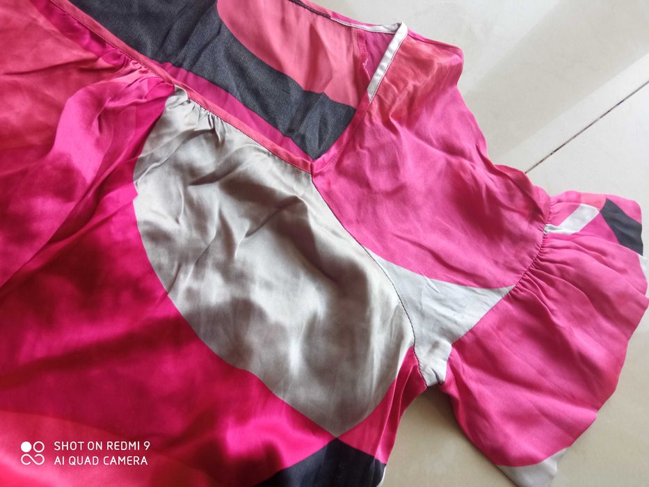 Oasis tunika sukienka 100% jedwab silk 96 cm pachy