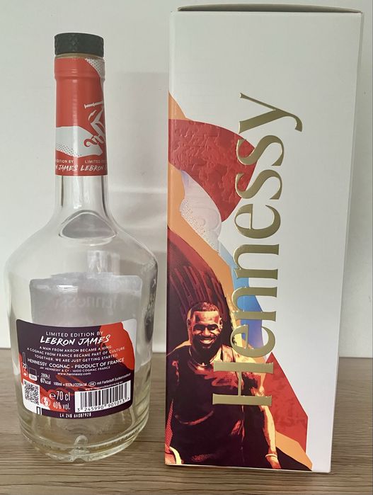 Lebron James Hennessy  Limited butelka i karton