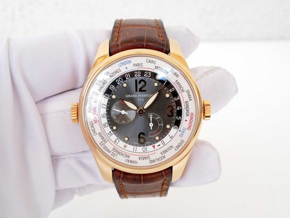 Girard Perregaux Traveller WW.TC Power Reserve 18K Rose Gold 41mm