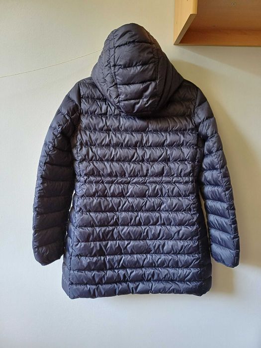 Woolrich puchowy płaszcz z kapturem rozmiar M
