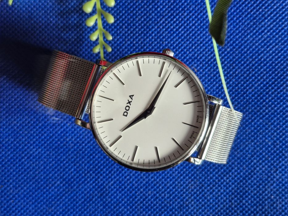 Męski zegarek Doxa 173.10 nowa bateria mesh