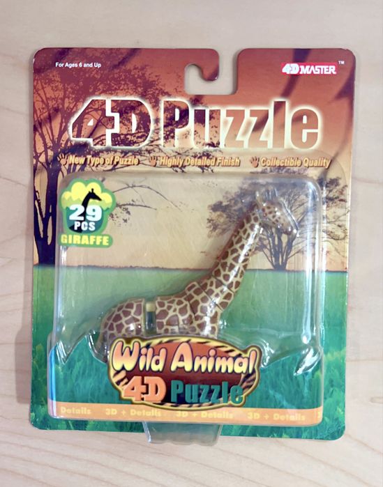 Puzzle 4 D de girafa