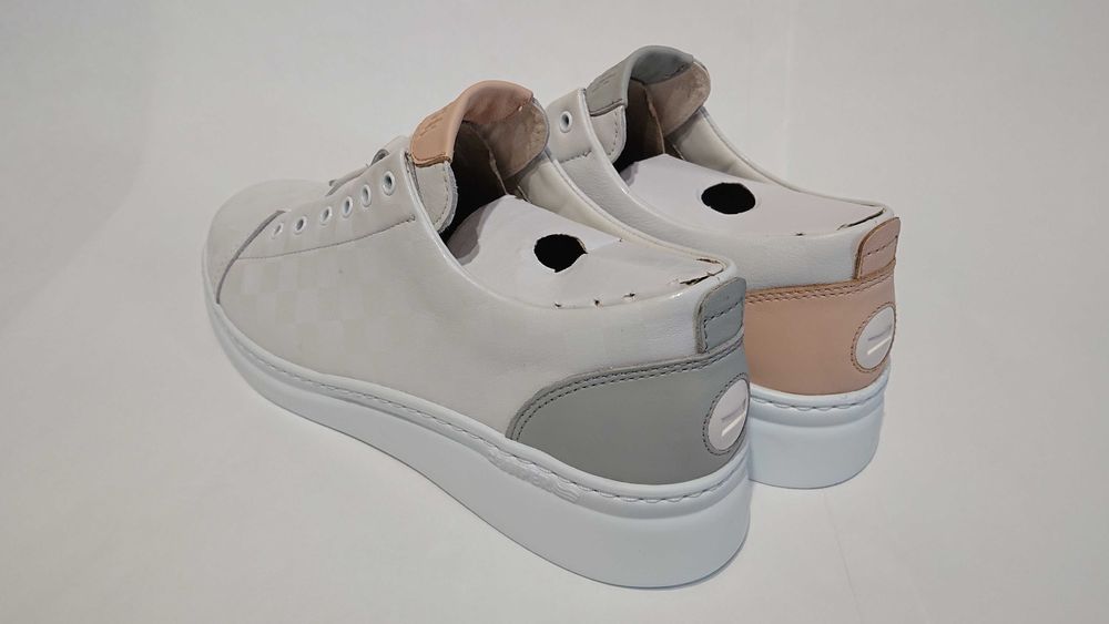 Женские кожаные кеды Camper 38 39 кожа кроссовки слипоны летние туфли