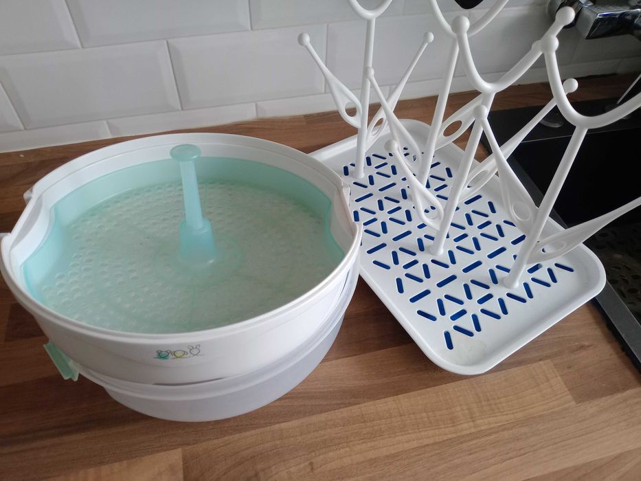 Esterilizador/ suporte de biberões / cadeira de papa