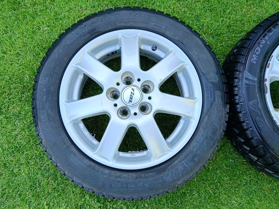 Felgi Rial 15' 5x100 + opony zimowe 6mm