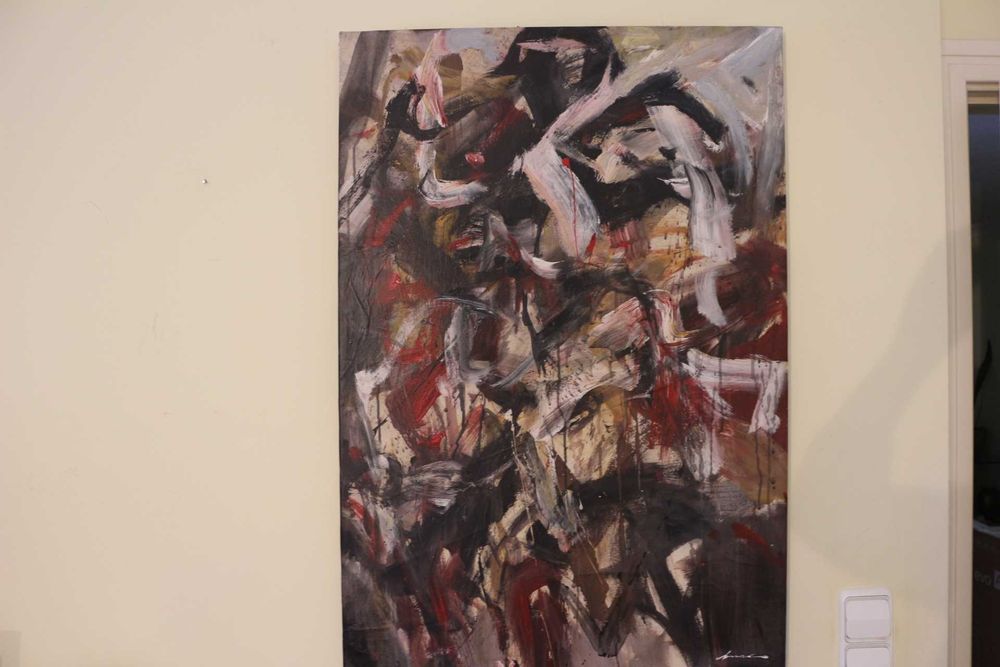 Artur Bual (1926 a 1999) Original Acrílico s tela Certificado 94x64 cm