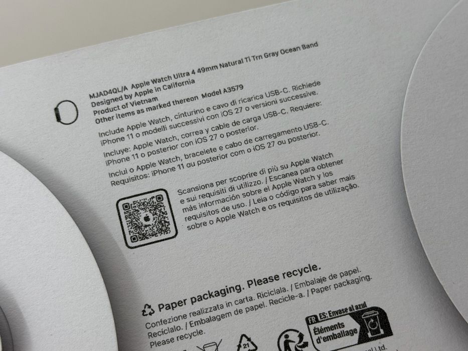 Apple Watch Ultra 4 Igual a Novo