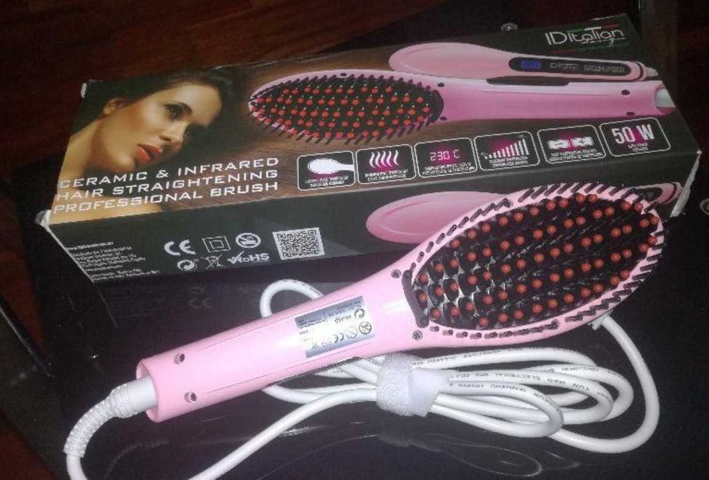 Escova alisamento cabelo infra vermelho