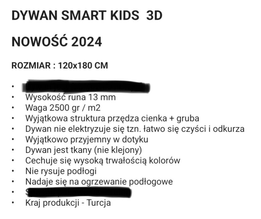 Dywan Smart Kids 3D 120 x 180