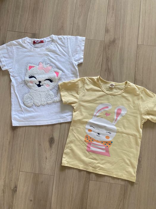 koszulka tshirt wielkanoc pluszowy kotek 116 /122 cm