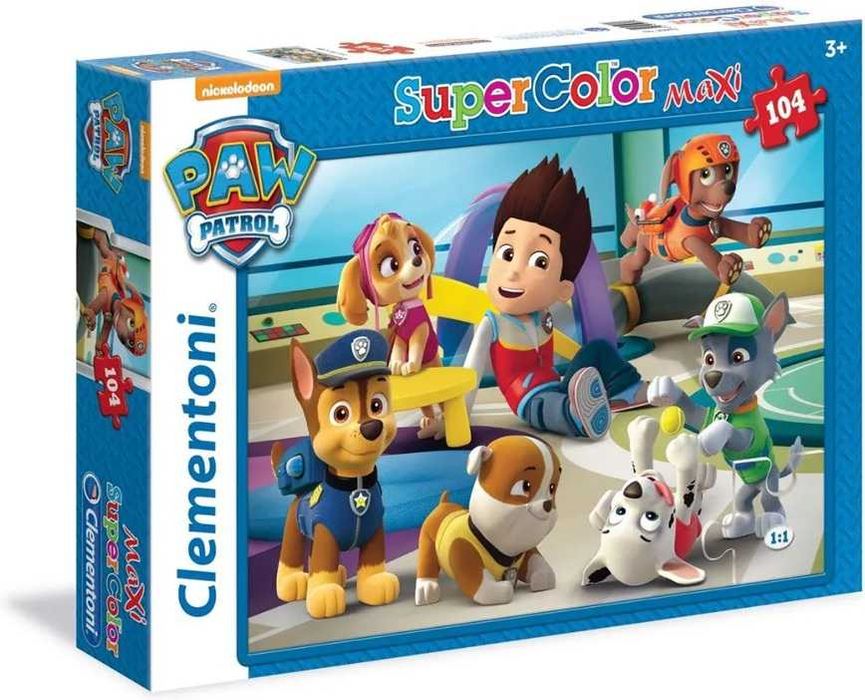 Puzzle Clementoni Psi Patrol SUPERCOLOR MAXI 104  NOWE
