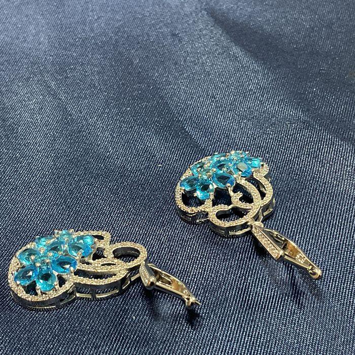 Brincos prata 925 medida de 4,5 cm