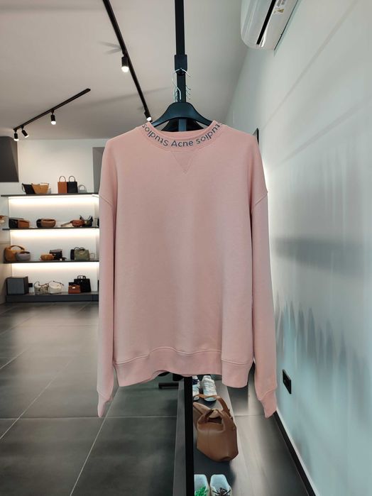 Світшот Acne Studios Flogho Crew Sweat Pink