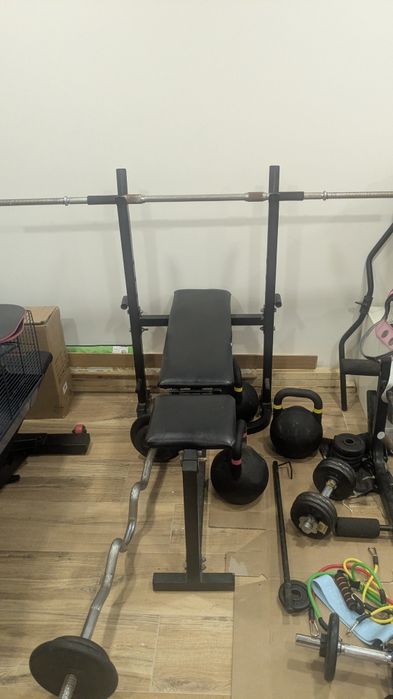 Banco de musculação com barra64740000293763122