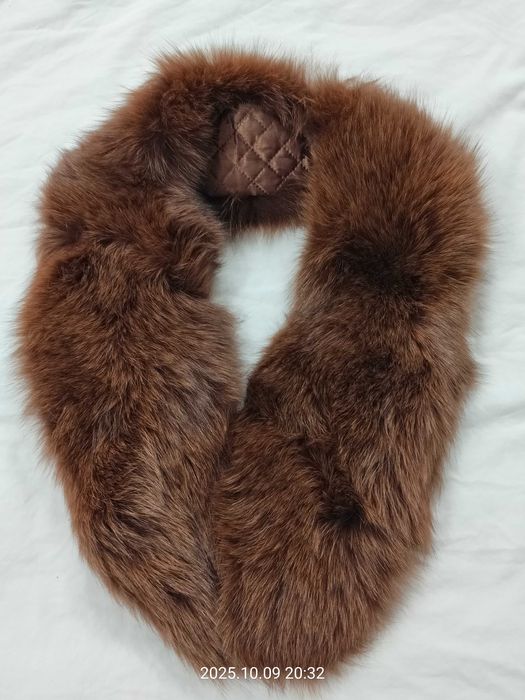Kołnierz szal z prawdziwego futra