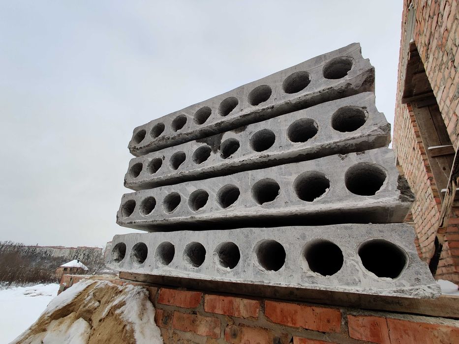 Плити перекриття Панелі перекриття Плиты перекрытия ПК Панели пустотні