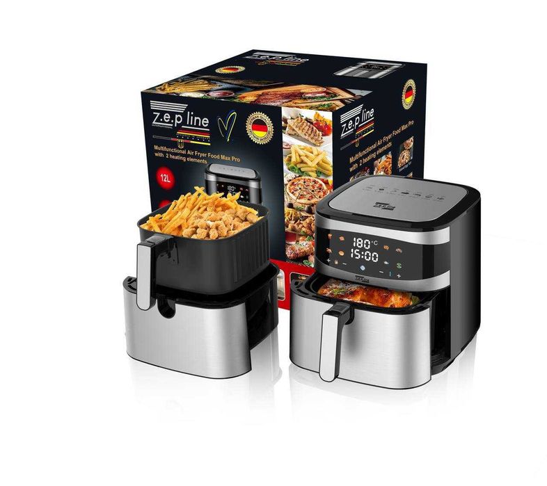 ТОП! Аэрогриль Zepline ZP-216 ДВА ТЭНА! аерогриль мультипіч фритюрница
