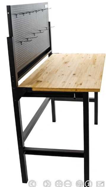 Bancada Mesa de Trabalho Dobrável 1215x646mm c/ painel perfurado JL20