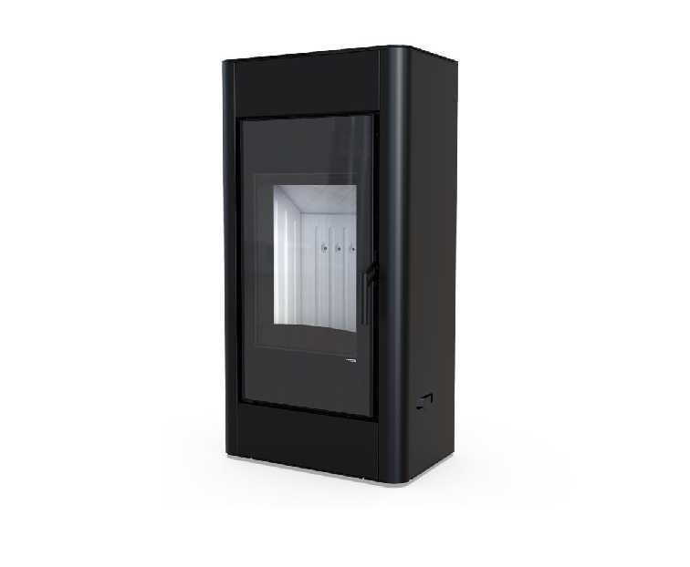 Piec kominkowy, kominek na drewno DEFRO Solum 9kW czarny, RATY 0%