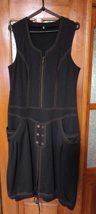 Сарафан черный 50 размер