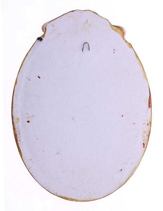 Placa em baixo relevo - Figura Feminina com Cordeiro