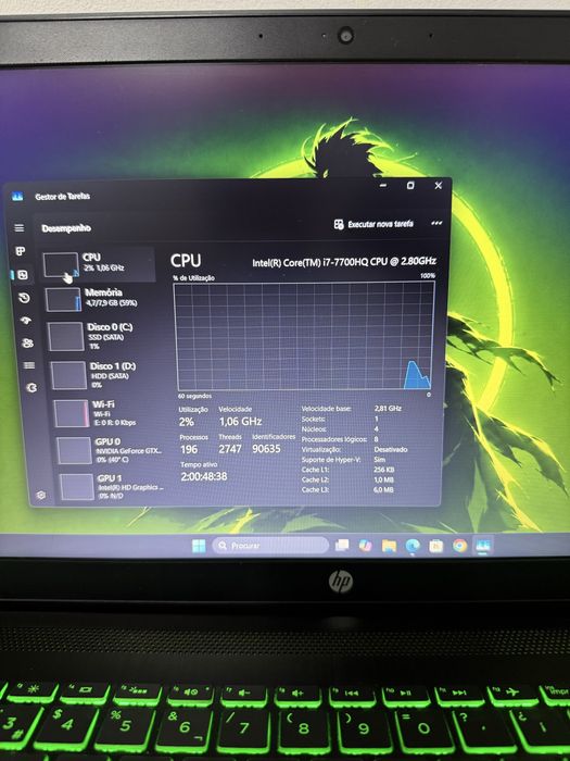 Portátil Gaming HP Pavilion 15 (pagamento 3x Klarna)