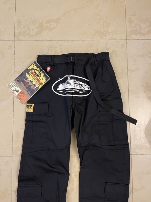 Карго штаны Corteiz Guerillaz Cargos Classic Black кортез Оригинал