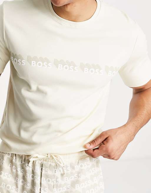 Piżama krótka z logo BOSS M