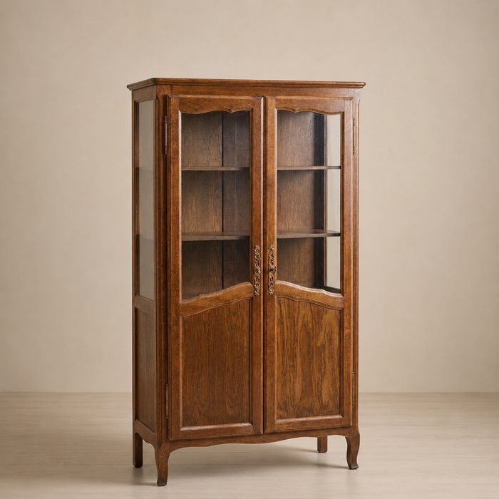 Vitrine / louceiro em carvalho
