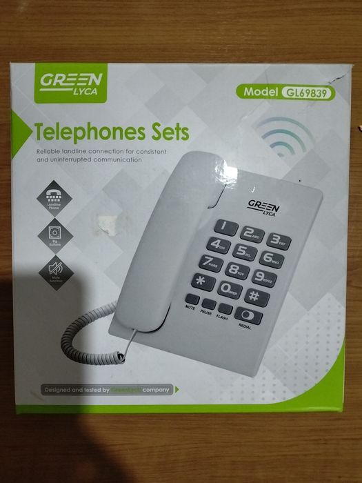 Telefone com fios novo