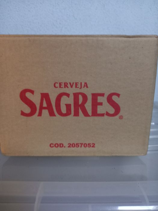 6 copos cerveja Sagres - Novos