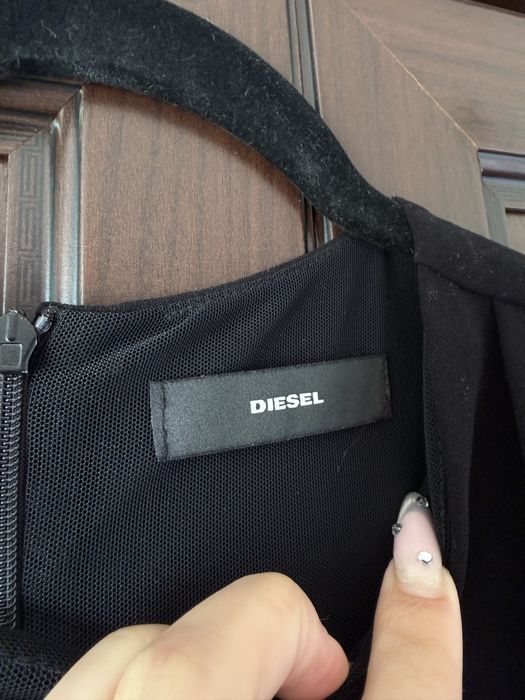 Diesel D-devi sukienka XS czarna dekolt