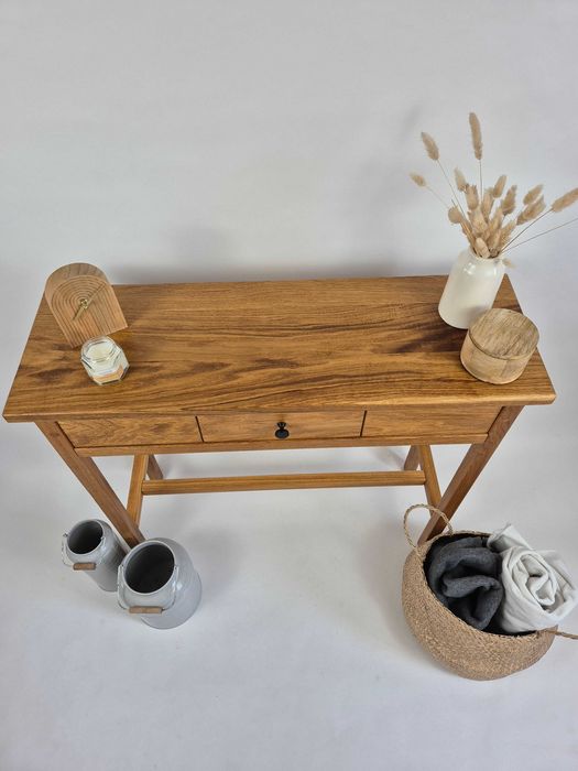 Konsola dębowa lite drewno