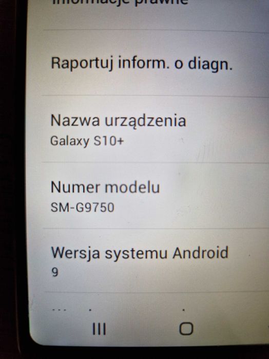 Smartfon Samsung s10+  SM-G9750  Snapdragon 855