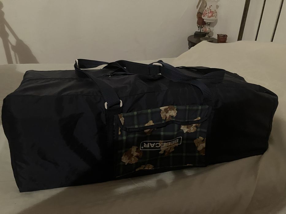 Cama viagem e banheira