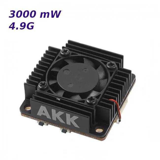 Відеопередавач VTX AKK TX3000AC Ultra Long Range 3W 4.9G Low Band VTX на 80 каналів