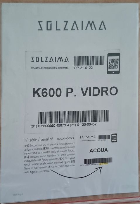 Salamandra pellets Solzaima K600 Himalaia 12Kwimalaya 12Kw
